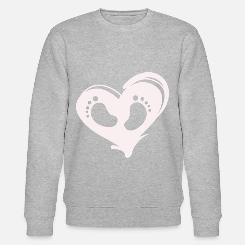 Baby Foot - Grossesse Maternité Bébé - Sweat bio CHANGER Stanley/Stella Unisexe - gris chiné