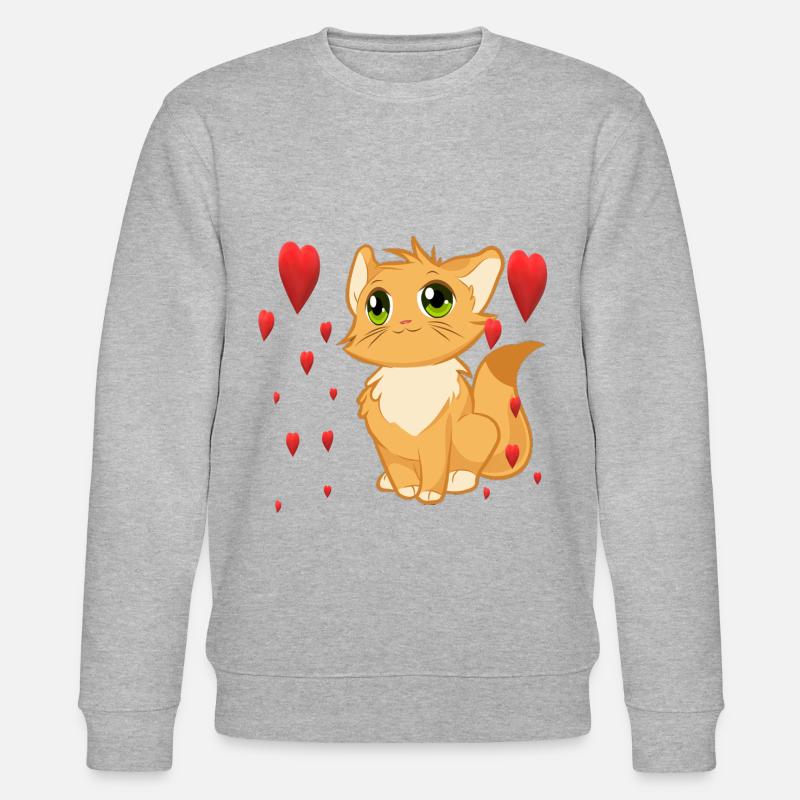 chat doux - Sweat bio CHANGER Stanley/Stella Unisexe - gris chiné