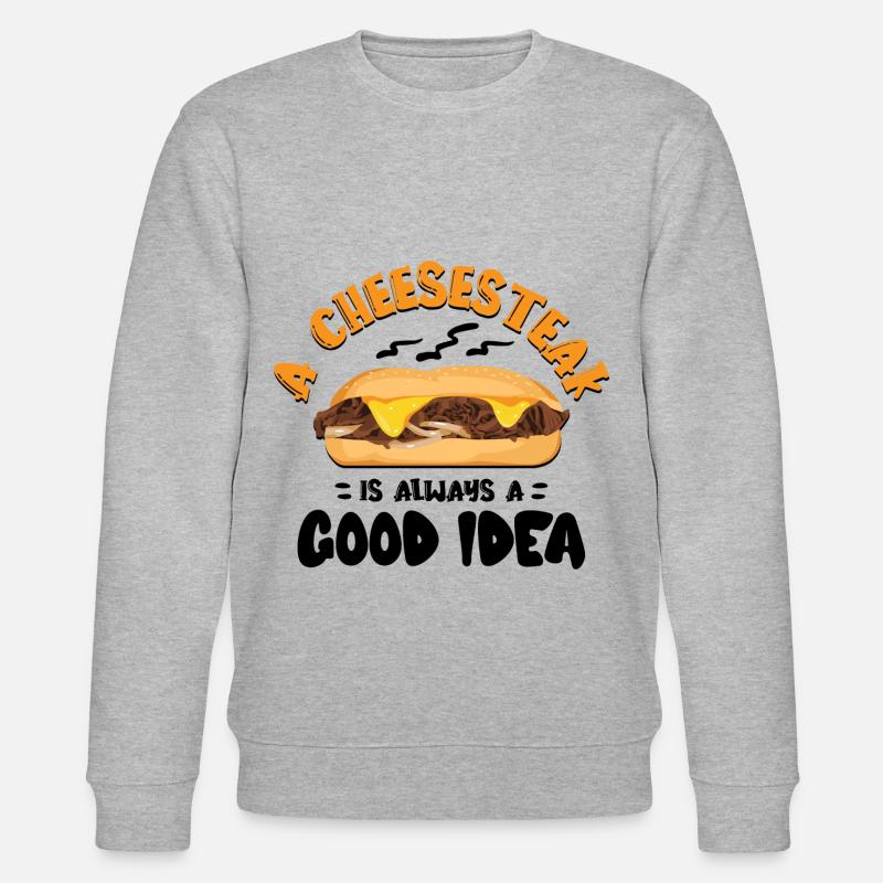 Philly Breakfast Sandwich - Stanley/Stella Unisex Bio-Sweatshirt CHANGER  - Grau meliert