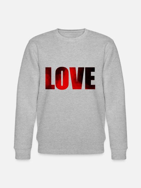 Love wedding engagement - Stanley/Stella CHANGER Unisex Organic Sweatshirt - heather grey