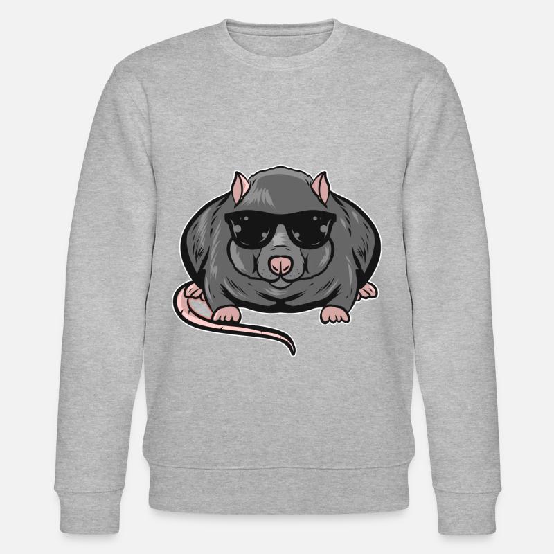 Ratte - Stanley/Stella Unisex Bio-Sweatshirt CHANGER  - Grau meliert