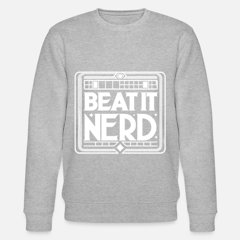 Beat it Nerd 12 - Stanley/Stella Unisex Bio-Sweatshirt CHANGER  - Grau meliert