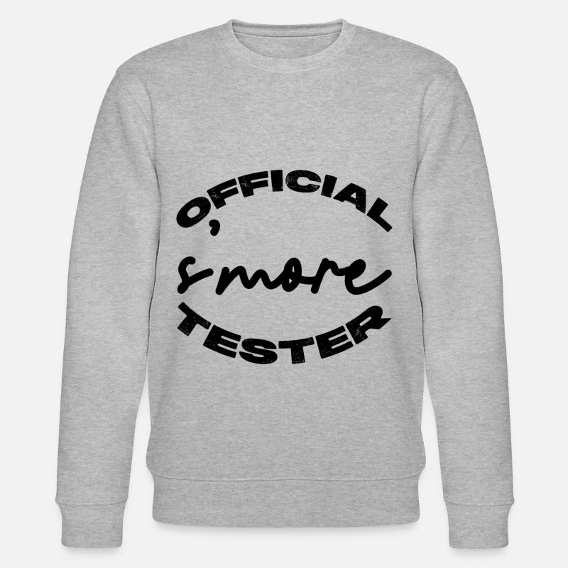 Official S'more Tester 4 - Stanley/Stella Unisex Bio-Sweatshirt CHANGER  - Grau meliert