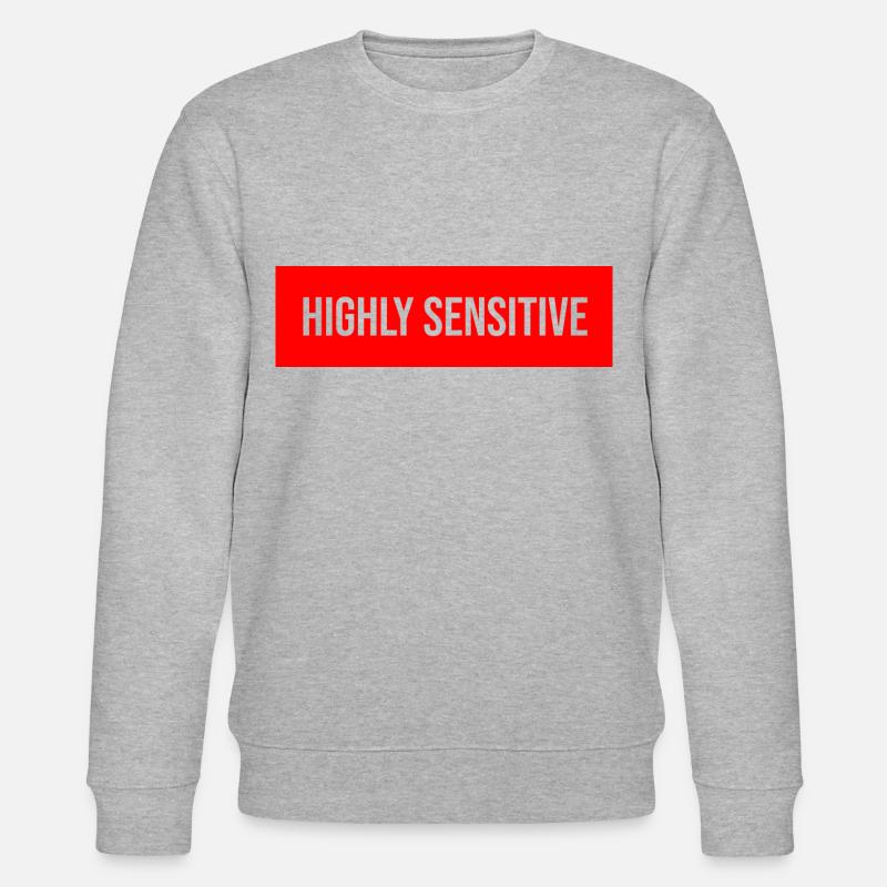 Highly Sensitive - Stanley/Stella Unisex Bio-Sweatshirt CHANGER  - Grau meliert