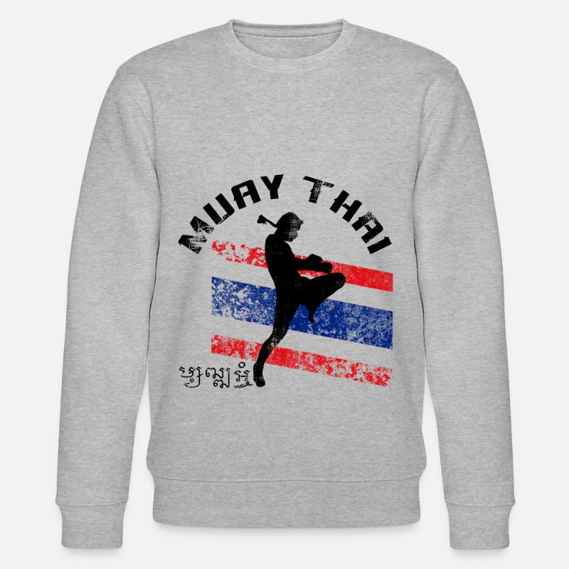 Muay Thai - Stanley/Stella CHANGER Unisex Organic Sweatshirt - heather grey