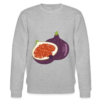 Digitale Feige - Stanley/Stella Unisex Bio-Sweatshirt CHANGER  - Grau meliert - Vorne - Nik (191cm) & Marisol (170cm)