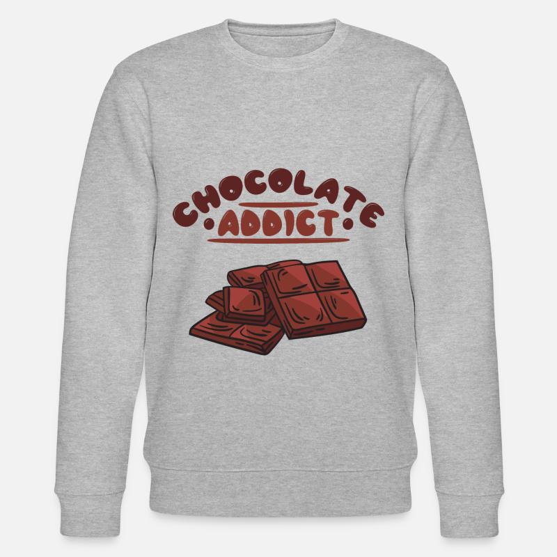 Chocolate Chocolate SweetCandy Chocolate Table - Stanley/Stella CHANGER Unisex Organic Sweatshirt - heather grey