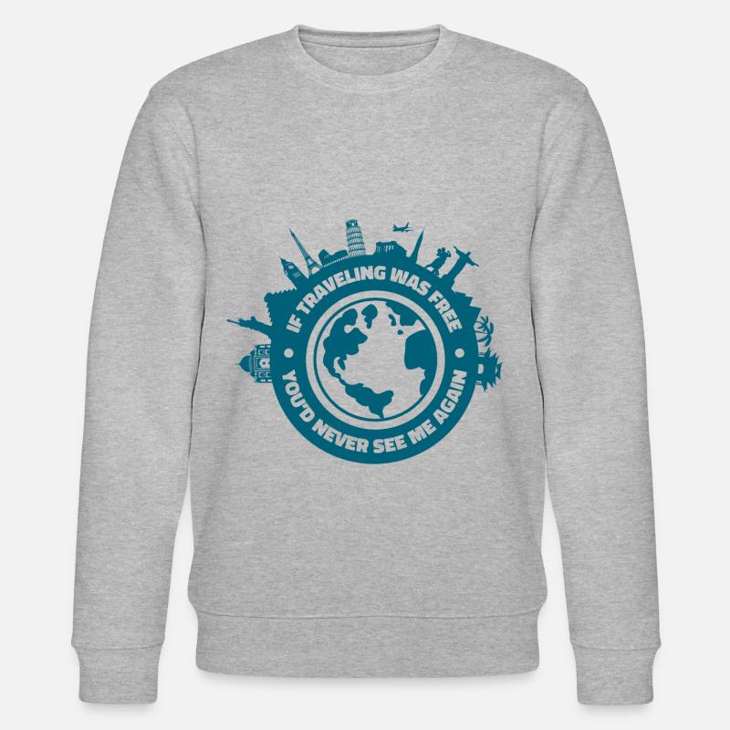 Voyageur Voyage Agent de voyage - Sweat bio CHANGER Stanley/Stella Unisexe - gris chiné