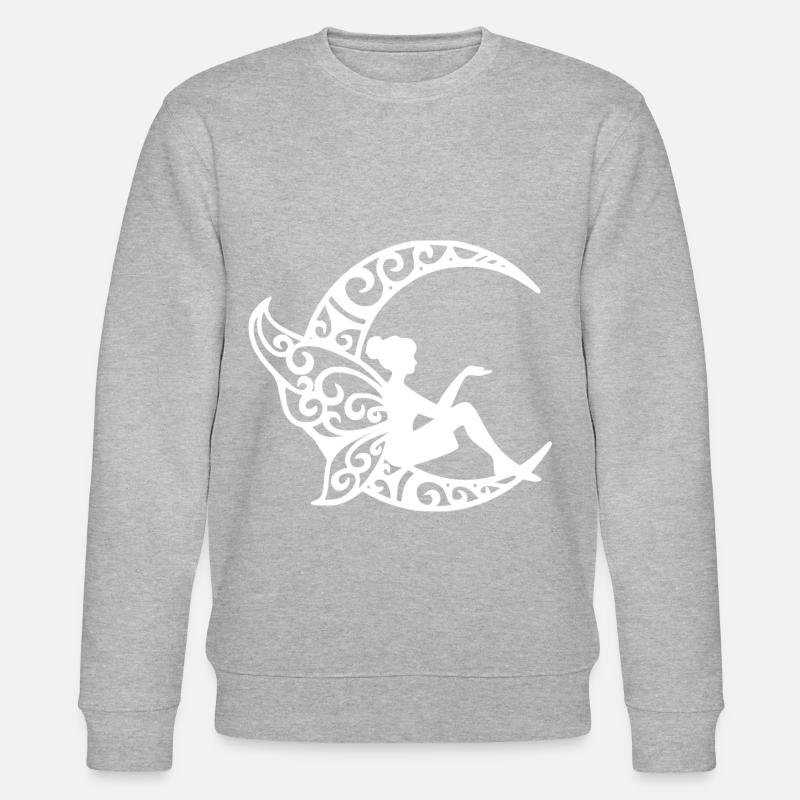 Fée Lune Magique - Sweat bio CHANGER Stanley/Stella Unisexe - gris chiné