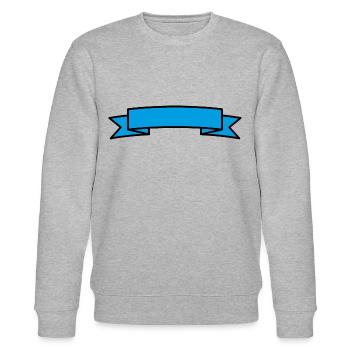 Banner - Insert Text - Stanley/Stella CHANGER Unisex Organic Sweatshirt - heather grey - Front - Nik (191cm) & Marisol (170cm)