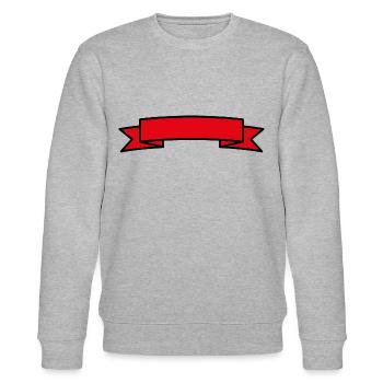 Banner - Insert Text - Stanley/Stella CHANGER Unisex Organic Sweatshirt - heather grey - Front - Nik (191cm) & Marisol (170cm)
