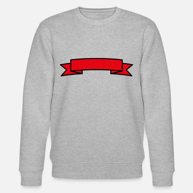 Bannière - Insérer du texte - Sweat bio CHANGER Stanley/Stella Unisexe - gris chiné