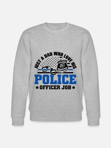 Polizei Polizist Polizeibeamte - Stanley/Stella Unisex Bio-Sweatshirt CHANGER  - Grau meliert