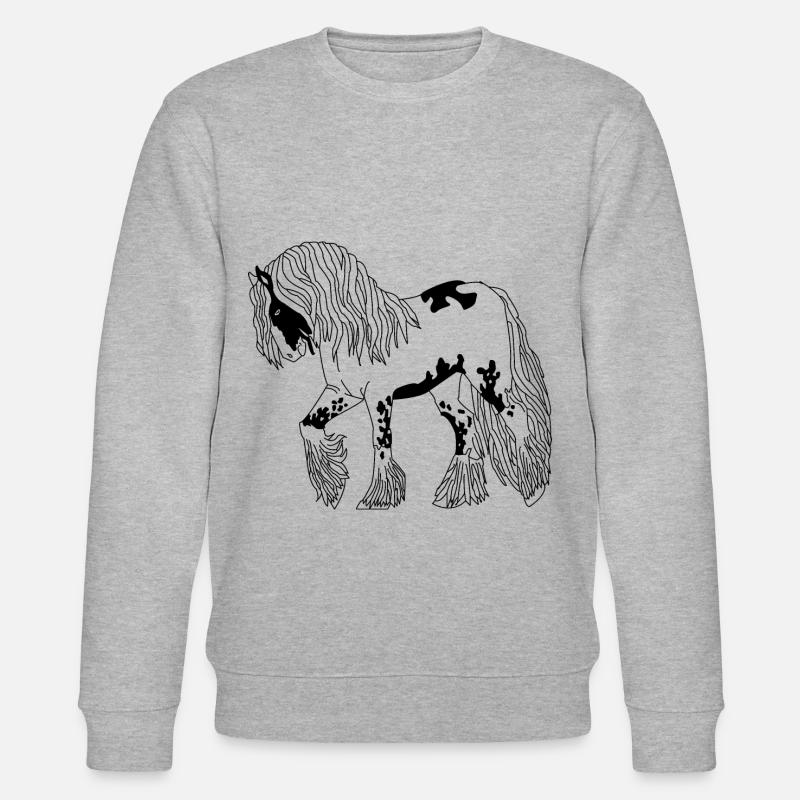 Tinker Liebe Pferd Pony - Stanley/Stella Unisex Bio-Sweatshirt CHANGER  - Grau meliert
