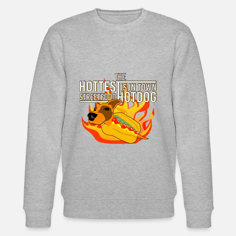 Hottest Hot Dog 2 Geschenkidee - Stanley/Stella Unisex Bio-Sweatshirt CHANGER  - Grau meliert
