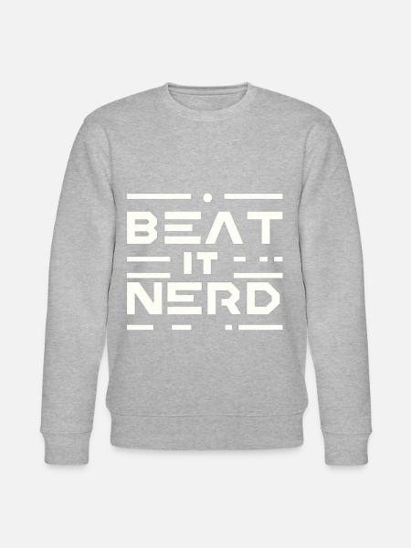 Beat it Nerd 16 - Stanley/Stella CHANGER Unisex Organic Sweatshirt - heather grey