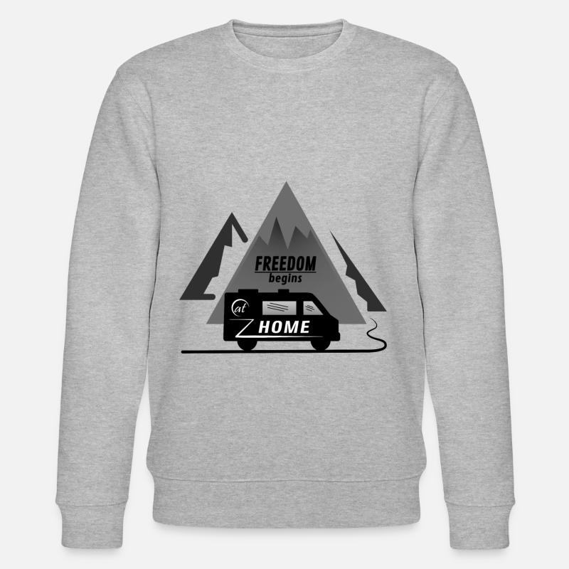 VAN HOME - Sweat bio CHANGER Stanley/Stella Unisexe - gris chiné