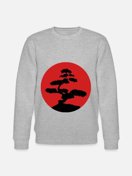 Bonsai Asien - Stanley/Stella Unisex Bio-Sweatshirt CHANGER - Grau meliert