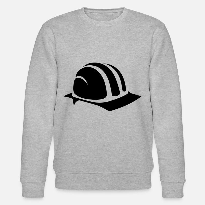 Bauarbeiterhelm Design - Stanley/Stella Unisex Bio-Sweatshirt CHANGER  - Grau meliert