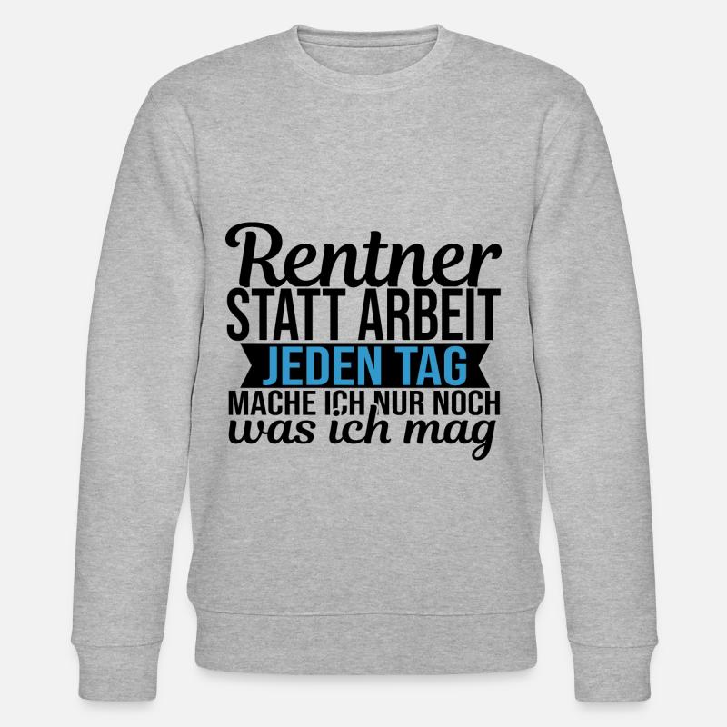 Im Ruhestand Rente Mitarbeiter Abschiedsgeschenk - Stanley/Stella Unisex Bio-Sweatshirt CHANGER  - Grau meliert