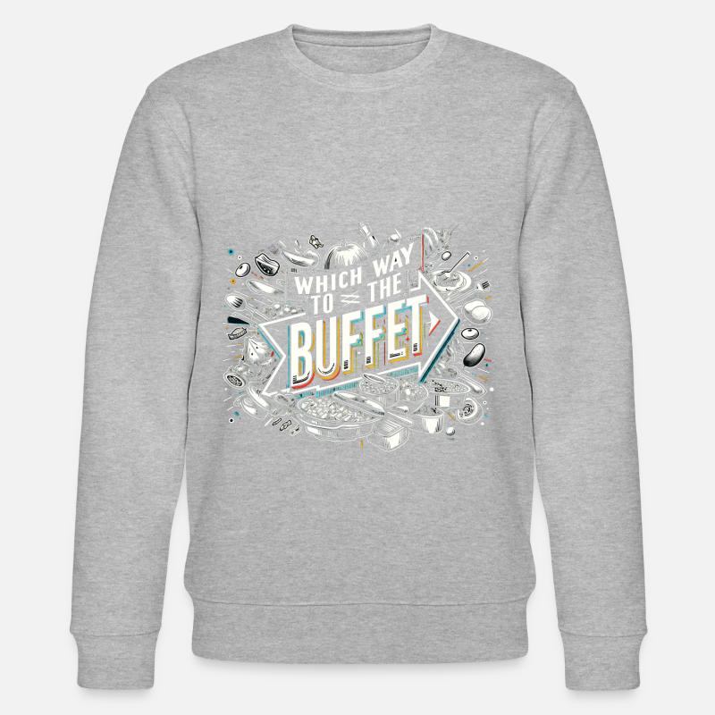 Chemin vers le buffet 47 - Sweat bio CHANGER Stanley/Stella Unisexe - gris chiné