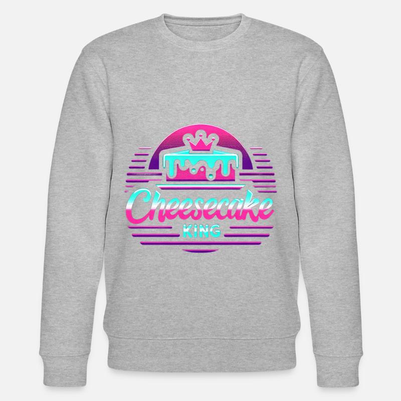 Cheesecake King 8 - Stanley/Stella Unisex Bio-Sweatshirt CHANGER  - Grau meliert