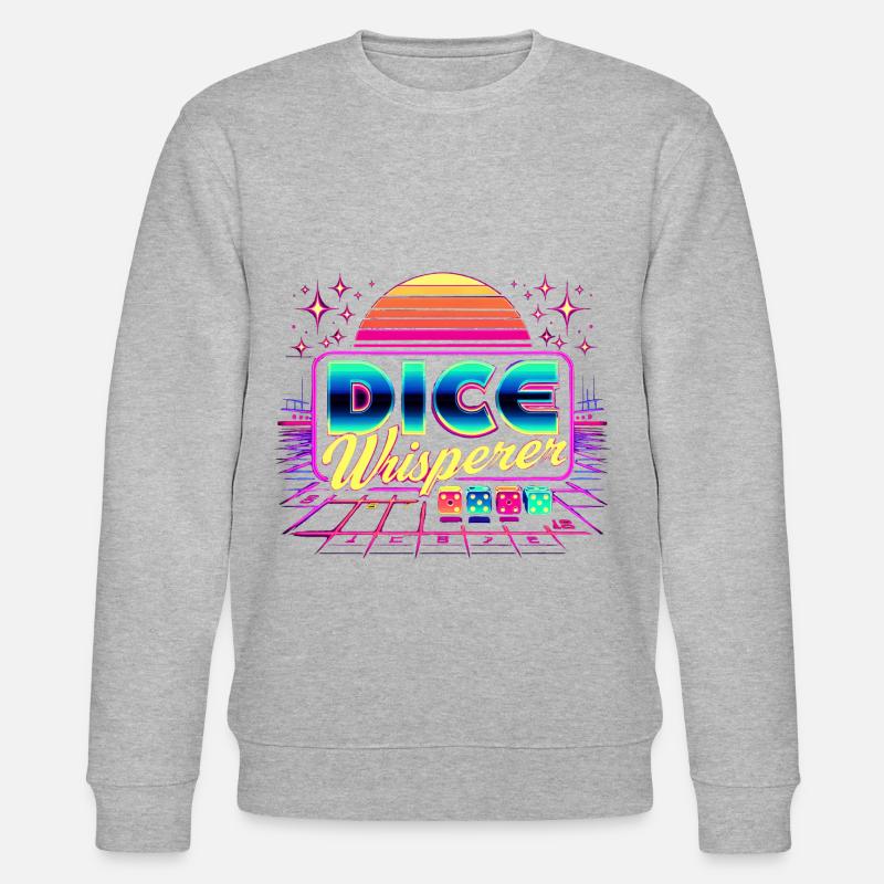 Dice Whisperer 9 - Stanley/Stella Unisex Bio-Sweatshirt CHANGER  - Grau meliert