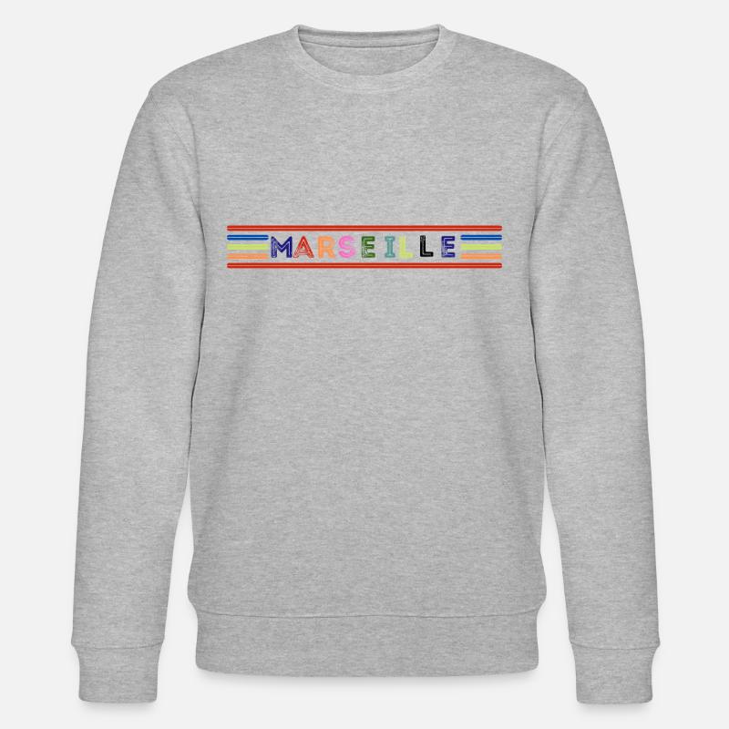 Marseille - Stanley/Stella Unisex Bio-Sweatshirt CHANGER  - Grau meliert