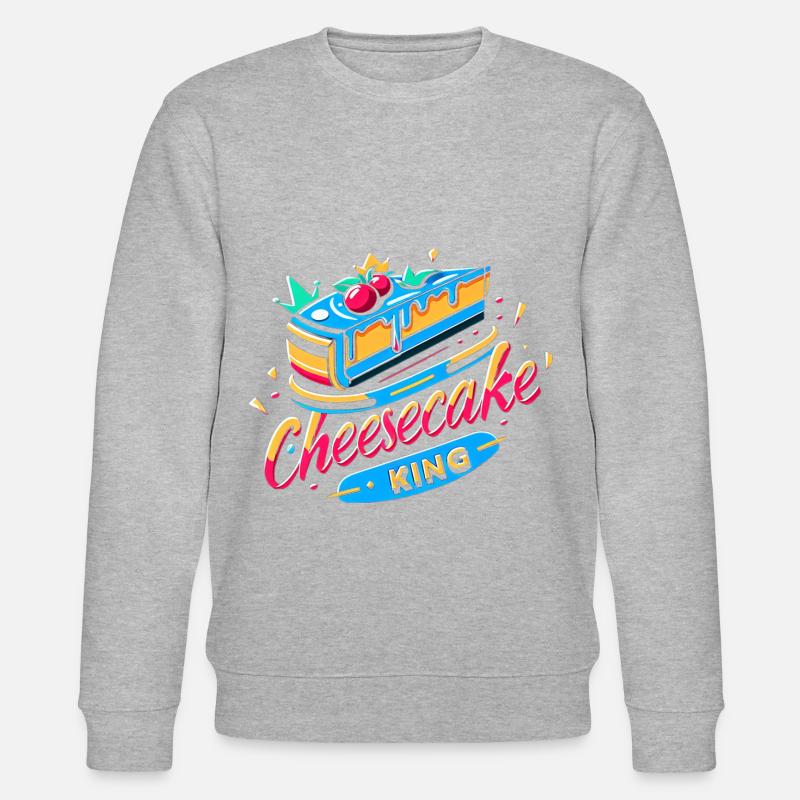 Cheesecake King 9 - Stanley/Stella Unisex Bio-Sweatshirt CHANGER  - Grau meliert