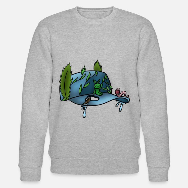 Die Druckkappe! Von Pousse2Bamboo ! - Stanley/Stella Unisex Bio-Sweatshirt CHANGER  - Grau meliert