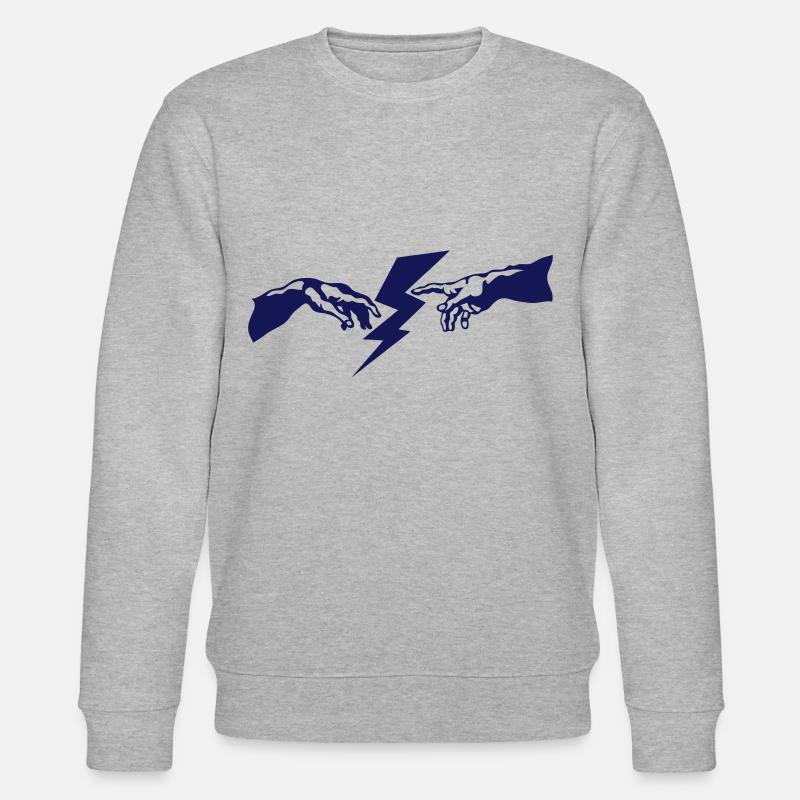 Handgott Blitz Blitz - Stanley/Stella Unisex Bio-Sweatshirt CHANGER  - Grau meliert