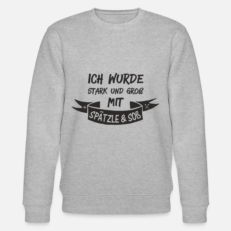 SPÄTZLE & SOß - Stanley/Stella Unisex Bio-Sweatshirt CHANGER  - Grau meliert