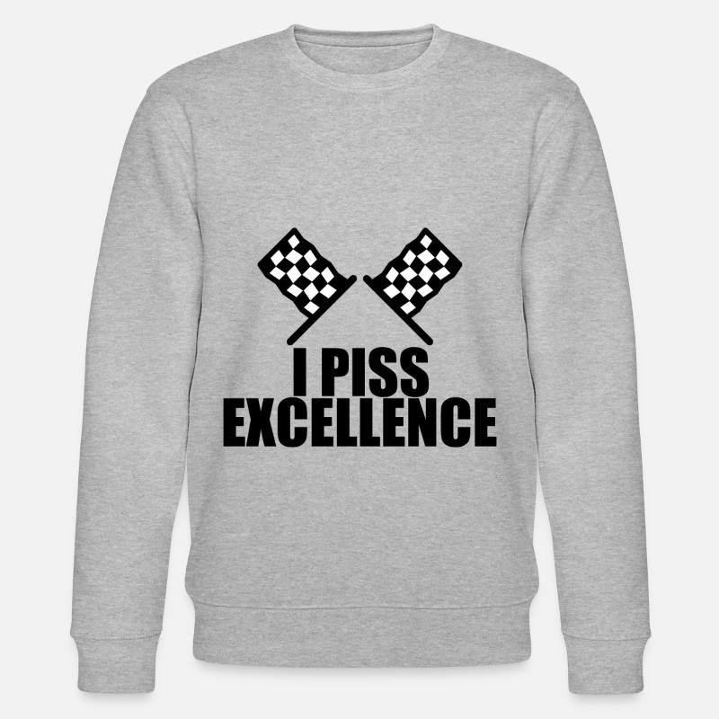 I Piss Excellence 2 - Stanley/Stella Unisex Bio-Sweatshirt CHANGER - Grau meliert