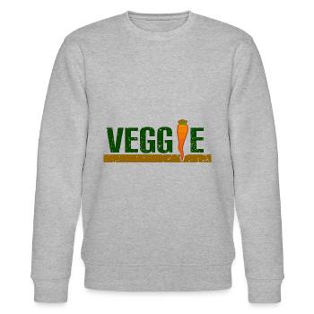 VEGGIE VEGGIE - Stanley/Stella Unisex Bio-Sweatshirt CHANGER  - Grau meliert - Vorne - Nik (191cm) & Marisol (170cm)