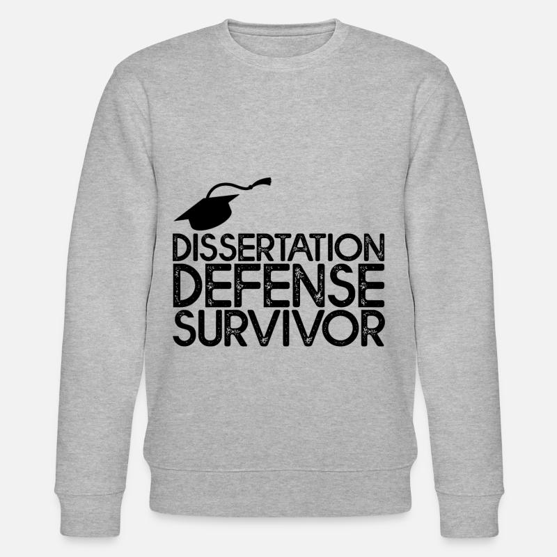 Dissertation Defense Survivor 3 - Stanley/Stella CHANGER Unisex Organic Sweatshirt - heather grey