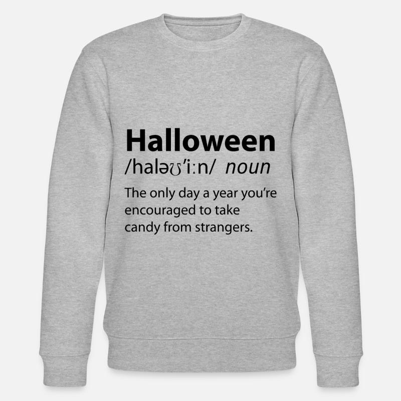 Halloween Funny Dictionary Définition - Sweat bio CHANGER Stanley/Stella Unisexe - gris chiné