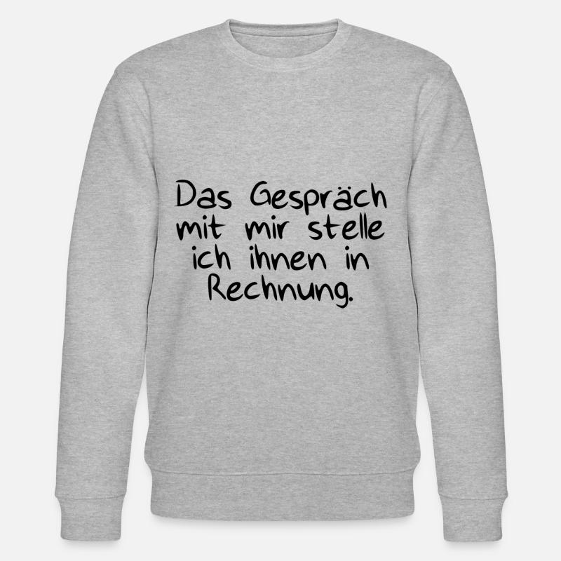 Das Gespräch mit Rechnung - Stanley/Stella Unisex Bio-Sweatshirt CHANGER  - Grau meliert