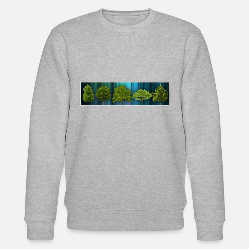 différents arbres - Sweat bio CHANGER Stanley/Stella Unisexe - gris chiné