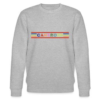 Cameroon - Stanley/Stella CHANGER Unisex Organic Sweatshirt - heather grey - Front - Nik (191cm) & Marisol (170cm)