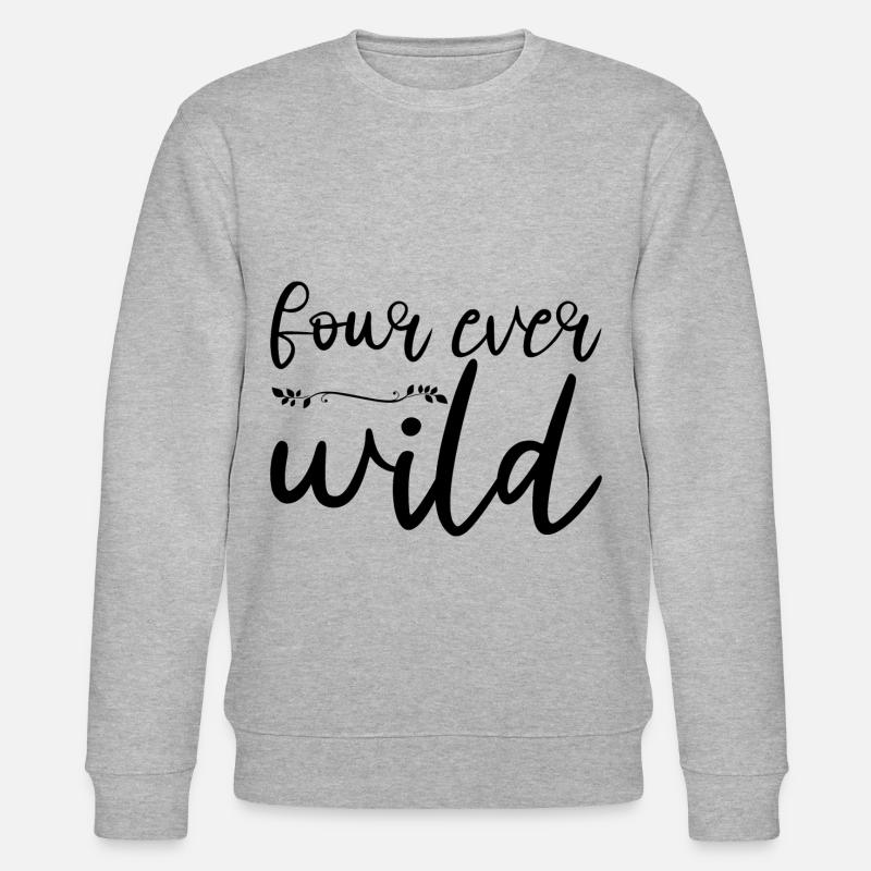 Four Ever Wild 12 - Stanley/Stella Unisex Bio-Sweatshirt CHANGER  - Grau meliert