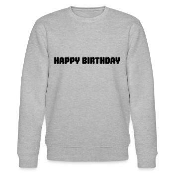 Joyeux anniversaire Félicitations anniversaire - Sweat bio CHANGER Stanley/Stella Unisexe - gris chiné - Devant - Nik (191cm) & Marisol (170cm)