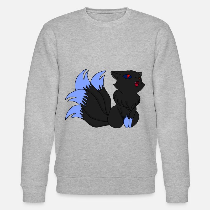 Dark Kitsune / Geschenkidee - Stanley/Stella Unisex Bio-Sweatshirt CHANGER  - Grau meliert