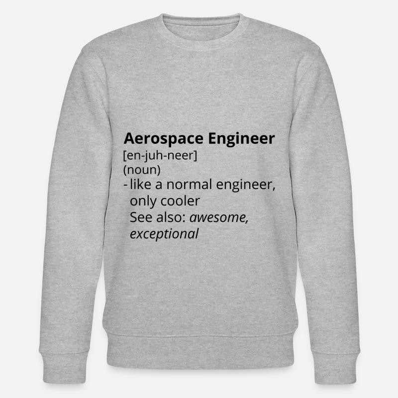Aerospace Engineer Definition Description - Stanley/Stella CHANGER Unisex Organic Sweatshirt - heather grey