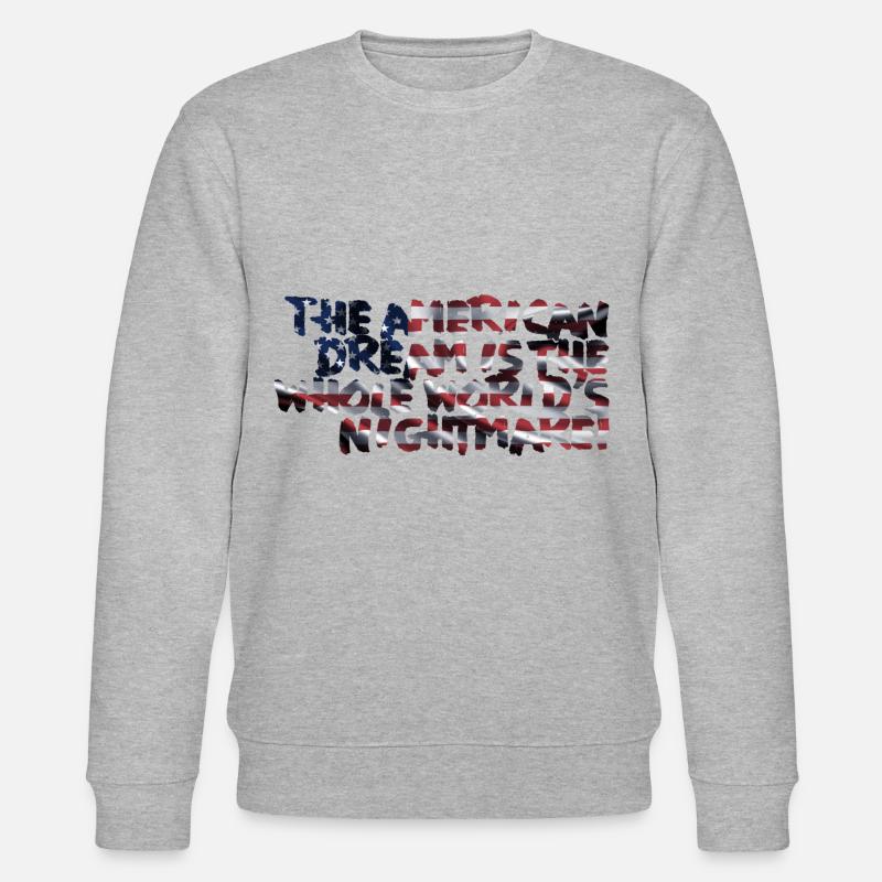 mg american dream - Stanley/Stella Unisex Bio-Sweatshirt CHANGER  - Grau meliert