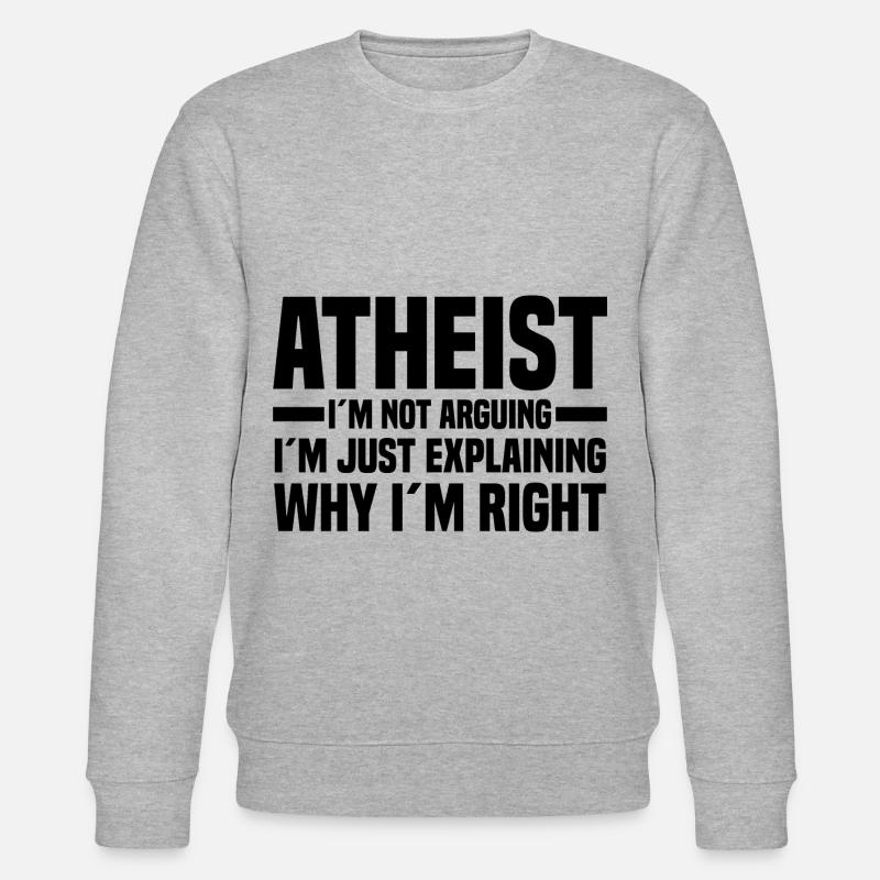 Atheismus - Stanley/Stella Unisex Bio-Sweatshirt CHANGER  - Grau meliert