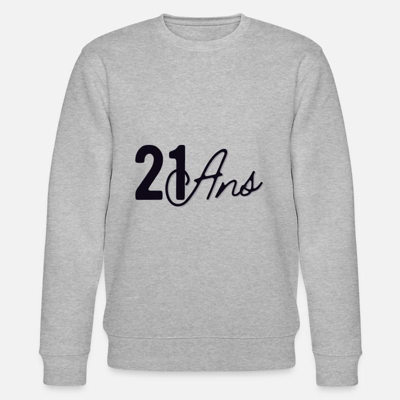 21 Ans - Sweat bio CHANGER Stanley/Stella Unisexe - gris chiné