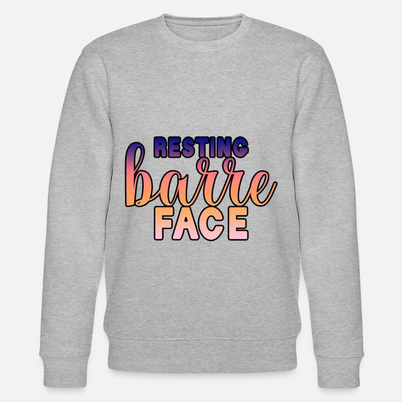 Resting Barre Face 3 - Stanley/Stella Unisex Bio-Sweatshirt CHANGER  - Grau meliert