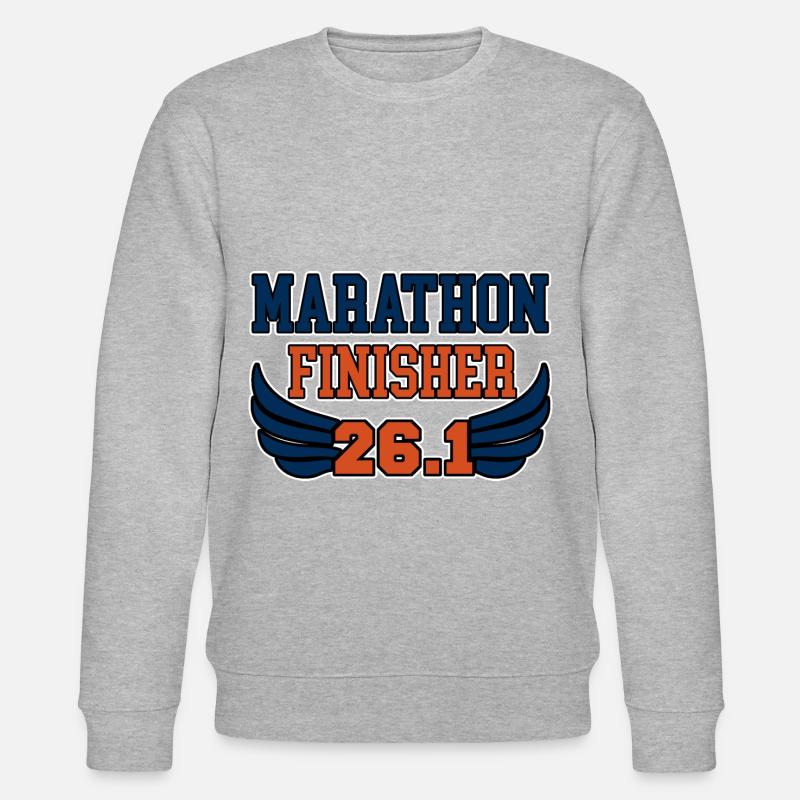 Marathon Finisher 26.2 2 - Stanley/Stella Unisex Bio-Sweatshirt CHANGER  - Grau meliert