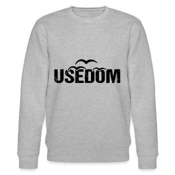 Usedom Ostsee Insel Möwen - Stanley/Stella Unisex Bio-Sweatshirt CHANGER  - Grau meliert - Vorne - Nik (191cm) & Marisol (170cm)