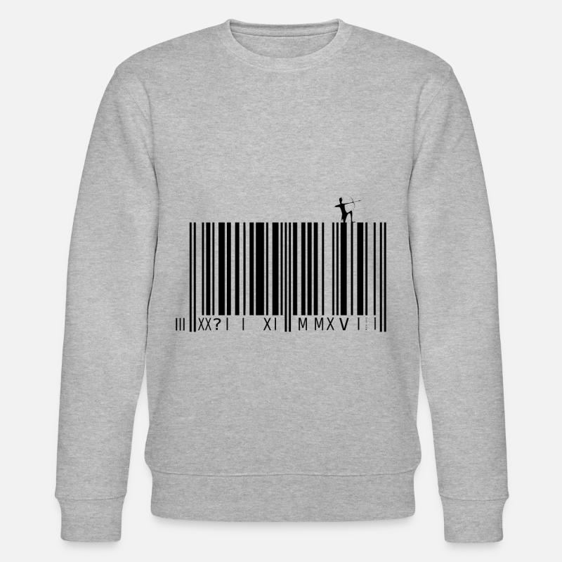 Der Bogenschütze - Stanley/Stella Unisex Bio-Sweatshirt CHANGER  - Grau meliert